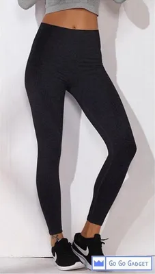 Produktbild von Sportleggings | hohe Taille | nahtlos | schnell trocknend | Kniebeugensicher | schwarz | S