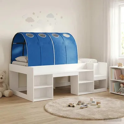 Produktbild von Möbel Bett mit Tunnel 4 pcs Weiß und Blau HolzwerkstoffGartensofas - Gartensofas c4997