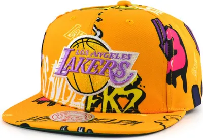 Produktbild von Mitchell & Ness NBA Sticker Pack Snapback Cap Los Angeles Lakers yellow