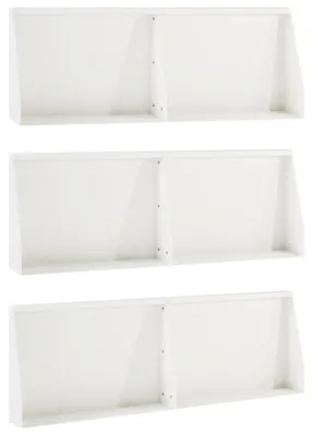 Obrázek produktu pro Nosné zdi, 6 kusů, rozměry 60 x 12 x 50 cm, ocel, bílá barva