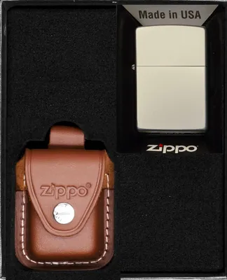 Produktbild von Feuerzeug-Set ZIPPO  SATIN CHROME Geschenk No2