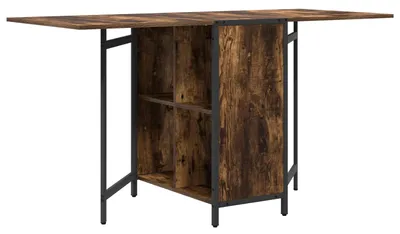 Image de Table à dîner 144 x 60 x 75 cm Bois d'ingénierie Chêne fumé