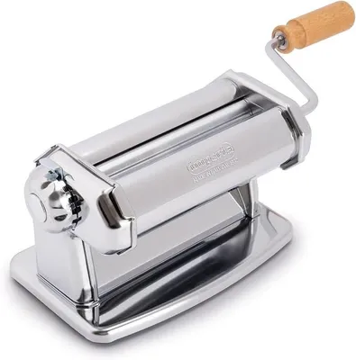 Produktbild von Imperia - Classic Line Nudelmaschine. Nudelmaschine. Hergestellt in Italien. Frische Nudelmaschine aus Edelstahl. Manuelle Nudelmaschine mit Kurbel.