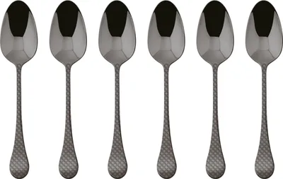 Produktbild von Sambonet Set 6 Mokkalöffel Edelstahl/PVD 2Black 52766KA7