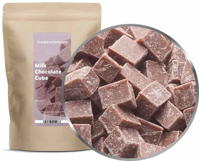 Produktbild von CrackersCompany Schoko-Milch-Würfel (Milk Chocolate Cube), ZIP-Beutel 500 g