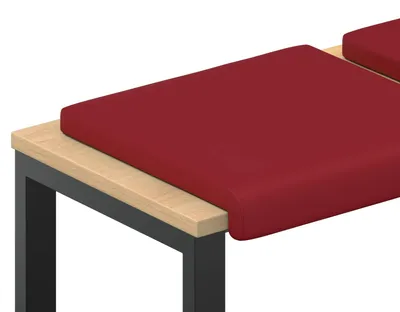 Produktbild von vidaXL Bankkissen 4 stk. Kunstleder Weinrot Tiefe 35 cm