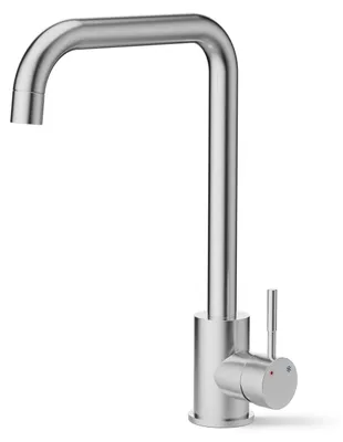 Produktbild von Edelstahl-Küchenarmatur mit 360° schwenkbarem Auslauf