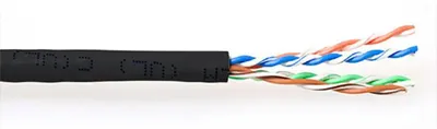 Image de ACT Cat6a - 305m 305m Cat6a U/UTP (UTP) Schwarz Netzwerkkabel (EP459B)
