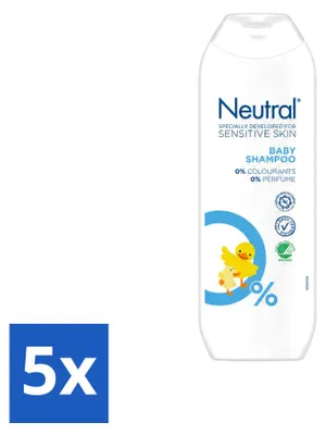 Produktbild von 5 x Neutral Babyshampoo - für empfindliche Haut - parfumfrei - 250 ml - Vorteilspackung - 5 Stücke