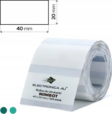Image de Étiquettes autocollantes thermiques à transfert thermique Niimbot M2 M3 40x20