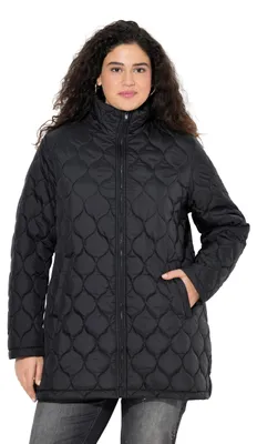 Produktbild von Ulla Popken Damen Steppjacke schwarz 46+