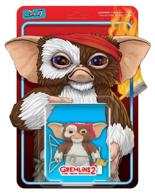 Productafbeelding van Gremlins ReAction actiefiguur Gizmo (personagekaart "klaar voor de strijd"), 23 cm