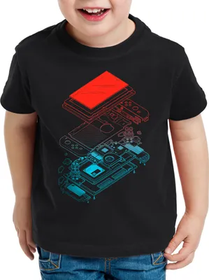 Produktbild von A.N.T. Exploded Kinder T-Shirt pro gamer konsole joypad