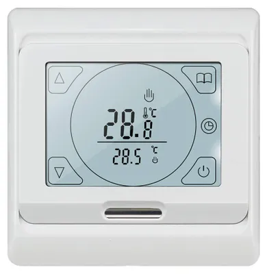 Fußbodenheizungsthermostat, programmierbar, LCD-Touch, Bodensensor