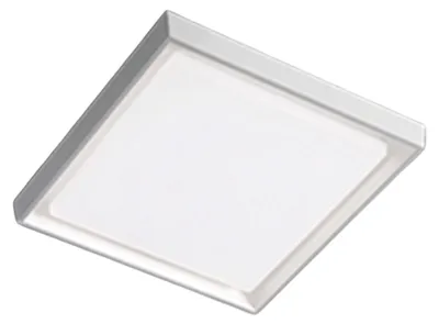 Produktbild von Alu Wand- und Deckenleuchte aus mattweißem Aluminium-Druckguss, 30 W LED, Schutzart IP54, 34 x 34 x 5 cm, für die Innen- und Außenbeleuchtung
