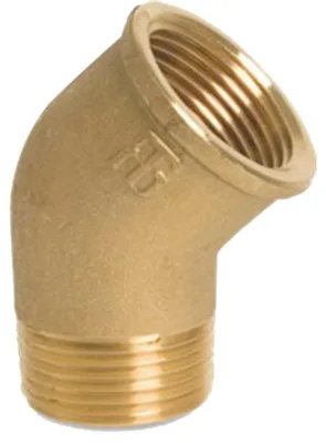 Obrázok produktu pre Koleno, vonkajší závit 1/2" vnútorný závit 1/2" BSP, mosadz, pre odkvapkávacie potrubie 04051623