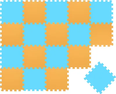 Zdjęcie produktu dla 18-elementowa mata do układania puzzli dla dzieci od zera - mata do raczkowania 30x30