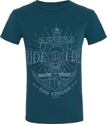 Produktbild von King Kerosin T-Shirt Ride Till I Die Watercolour Blue-S