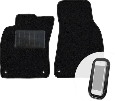 Immagine prodotto di moto-MOLTICO Tappetini anteriori per auto Velours Tappetini auto neri Set 2 pezzi adatto per Audi A6 C5 1997-2004