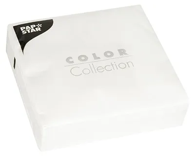 Zdjęcie produktu dla Papstar Zelltuch Servietten Weiss 33 x 33cm 50 Stück