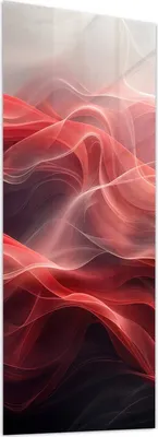 Produktbild von Glasbild 50x125cm in XXL für Wohnzimmer, Schlafzimmer Motiv Abstrakte Wellen