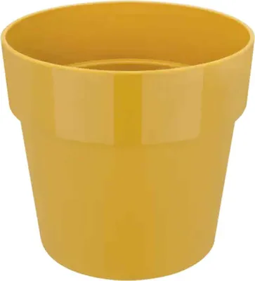 Produktbild von elho® b.for Übertopf Original Mini Ockergelb Ø 9 cm - Kunststoff