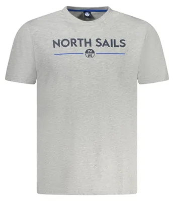 Produktbild von Graues Herren T-Shirt mit Rundhals & Druck – Perfekt für den Sommer