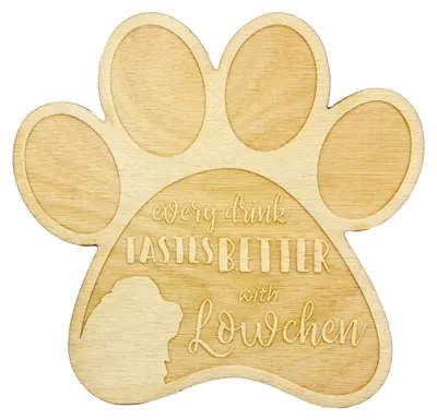 Productafbeelding van Kleine hond onderzetter voor een houten beker Art-Dog
