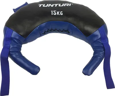 Produktbild von Tunturi Bulgarian Bag, Sandsack, Bulgarian Bag, Power Bag, Gewichtssack, Fitness, Kraft, Ausdauertraining, Blau 15KG, 2 Schlaufen