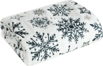 Image de Couverture de Noël en microfibre ELZA blanc 150x200 cm MyBestHome