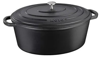 Produktbild von Kela Calido, 6 l, Schwarz, Eisenguss, Emaille, 330 mm, 260 mm