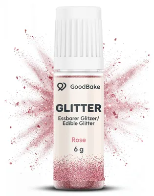 Produktbild von GoodBake Essbarer Glitzer Rosa 6g – Tortendeko, Backdekoration, Cupcakes & Gebäck verzieren