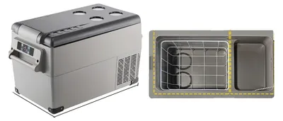 Obrázek produktu pro Autochladnička, účinné chlazení, přenosný design, 35 l