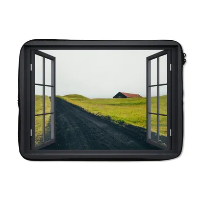 Produktbild von MuchoWow® Laptop Hülle 14 ZollAussicht - Natur - Nebel Laptoptasche - Laptoptasche - Stoßsicher - Schutzhaube