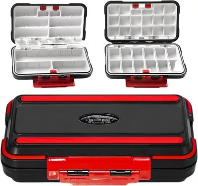 Productafbeelding van Waterdichte tacklebox met 30 compartimenten - geschikt voor vissen, vliegenvissen en andere vismethoden