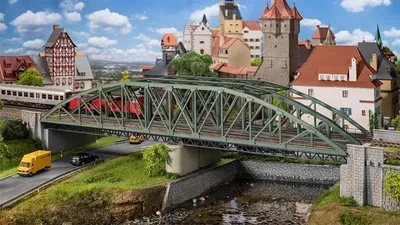 Produktbild von Faller 120507 - H0 - Bogenbrücke, 2-gleisig - Neu
