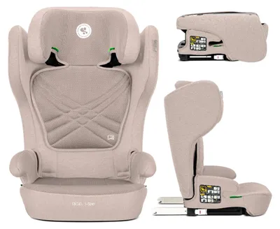 Produktbild von Lorelli Kindersitz Rigel i-Size (100-150cm) Gruppe 2/3 faltbar Isofix Kopfstütze beige