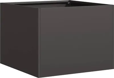 Produktbild von vidaXL Pflanzkübel Schwarz 40x40x30 cm Stahl