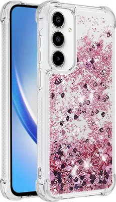 Produktbild von Samsung Galaxy A55 Hülle - Coverup Liquid Glitzer Back Cover - Roségold
