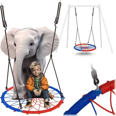 Obrázok produktu pre Bocianrede Hojdačka SWINGO 95 cm Modrá/Červená