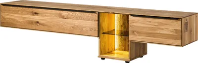 Image de MASSIVMOEBEL24 | Meuble TV en bois de Chêne 240x43x55 naturel huilé WIEN #210