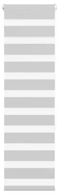 Image de vidaXL Store double gris clair 40 x 150 cm Largeur du tissu 35,9 cm Polyester