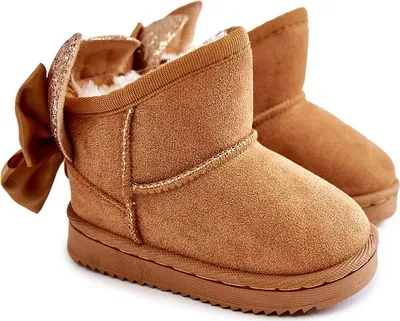 Zdjęcie produktu dla Dziewczęce Ocieplane Śniegowce Z Kokardkami Camel Meriva 28