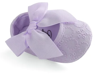 Produktbild von LACOFIA Baby Mädchen Taufschuhe Baby Prinzessin Bowknot rutschfest Weiche Sohle