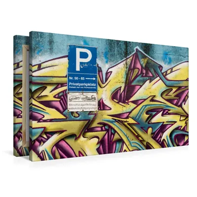 Produktbild von Calvendo Textil-Leinwand 90 cm x 60 cm quer Betzdorfer Graffiti., Gerlach Ingo; 7389585