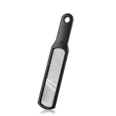 Obrázok produktu pre GEFU 50472, Ploché strúhadlo, Čierna, Nerezová oceľ, Plast, Nerezová oceľ, Plast, Pútko na zavesenie, 230 mm