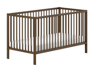 Produktbild von VIPACK - DINO Baby-/Juniorbett 70 x 140 cm, höhenverst. Lattenrost, Buche massiv Farbe Nussbaum