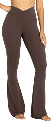 Produktbild von Sunzel Flare Leggings, Crossover Yogahose mit Bauchkontrolle, hohe Taille und we