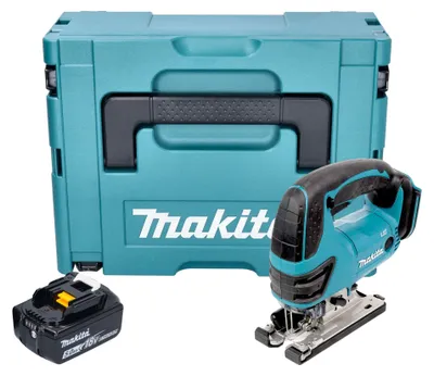 Zdjęcie produktu dla Wyrzynarka akumulatorowa Makita DJV 180 T1XJ 18 V 135 mm + 1x akumulator 5,0 Ah + walizka Makpac - bez ładowarki