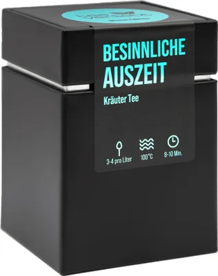 Produktbild von teeverliebt - Besinnliche Auszeit Geschenkdose | 70g Kräutertee - Winter Edition